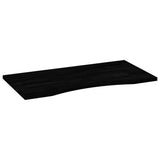 Desk Top Dark Brown 100x60x2.5 cm Solid Wood Oak Rectangular 4009033