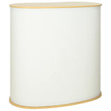 Trade Show Counter Light Brown and White 90 x 48 x 93 cm 42046601