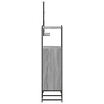 ZNTS 3 Piece Bathroom Cabinet Set Grey Sonoma Engineered Wood 3214347