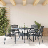 Garden Chair 4 pcs Anthracite 56 x 65 x 89 cm Steel 362776