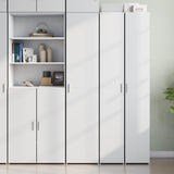 Highboard White 40x42.5x185 cm Engineered Wood 3281399