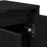 TV Cabinet Black Oak 120 x 30 x 40.5 cm Engineered Wood 862709