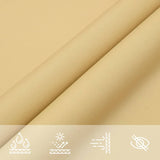 Sun Shade Sail Sand 7x5x5 m 100% Polyester Oxford 4000929