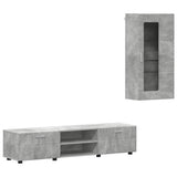 TV Cabinet Set FLORIN 3 pcs Concrete Grey Engineered Wood 3397927