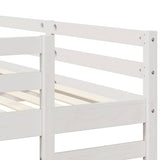 Triple Bunk Bed Frame White 160 x 200 cm Solid Pine Wood 3414562