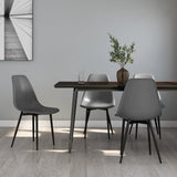 Dining Chairs 4 pcs Grey PP 338047