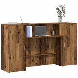 Reception Desk Old Wood 180x50x103.5 cm Engineered Wood 3324212