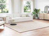 Area Rugs Square SIROLO Beige 240 x 240 cm Polyester 42022748