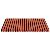 Replacement Fabric for Awning Orange and Brown 5x3.5 m 311962