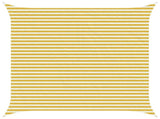 Sunshade Sail Square 4.5 x 4.5 m HDPE Yellow and White 42032812