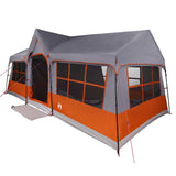 Family Tent with Roof Grey and Orange 622 x 295 x 238 cm 4100702
