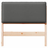 Upholstered Headboard Natural and Light Grey 75 cm 880043