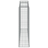 Arched Gabion Baskets 3 pcs 300x50x180/200 cm Galvanised Iron 3146774