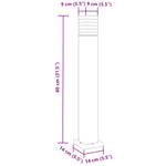 Outdoor Floor Lamp Black 80 cm Aluminium 4006395