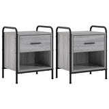 Bedside Cabinet 2 pcs Grey Sonoma 40 x 30 x 50 cm 8013501