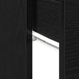 Console Table Black Oak 30 x 36 x 75 cm Engineered Wood 862769