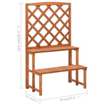 Plant Stand with Trellis 70x42x115 cm Solid Fir Wood 316413
