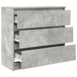 Sideboard Concrete Grey 80x35x76 cm Engineered Wood 861736
