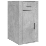 Desk with Cabinet Concrete Grey Engineered Wood 3185435