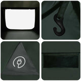 Cabin Tent with Roof Army Green 300 x 210 x 156 cm Polyester 42028513