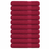 Sauna Towels "FROGN" 10 pcs Bordeaux 80x200 cm 360 gsm 136745