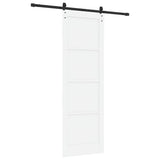Sliding Door Manual White and black 78 x 232 cm 3333167