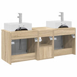 Bathroom Cabinet Set 3 pcs Sonoma Oak 49.5 x 41 x 62.5 cm 3405649