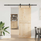 Sliding Door Hardware Kit 213.5 cm Steel Black 4009705