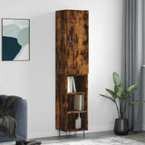 Highboard Smoked Oak 34.5x34x180 cm Engineered Wood 3199014