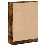 Book Cabinet Smoked Oak 82.5x30.5x115 cm Engineered Wood 833786