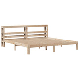 Bed Frame with Headboard without Mattress 200x200 cm 3306055