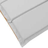 Sun lounger 2 pcs Light Grey 184 x 55 x 64cm Solid Acacia wood 4107100