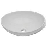 Ceramic Basin 40x33 cm Oval White 275396
