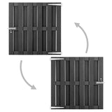 Garden Gate WPC 100x100 cm Grey 49083