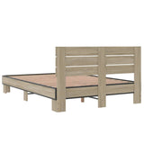 Bed Frame without Mattress Sonoma Oak 140x200 cm 3280148