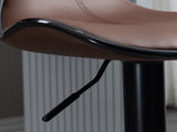 Adjustable Swivel Bar Stools Set of 2, Barstools with Footrest and Backrest, Steel Frame Gas Lift, T3398P343071