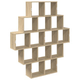 Wall Shelf Sonoma Oak 120 x 20 x 136 cm Engineered Wood 8012158