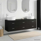 Bathroom Furniture Set 3 pcs Black 49.5 x 44.5 x 65.5 cm 3405940