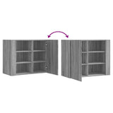 Wall Cabinet Grey Sonoma 75x35x60 cm Engineered Wood 848428