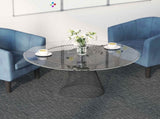 Carpet Tile Concrete Grey 50 x 50 cm 36 pcs PP and Bitumen 42032491