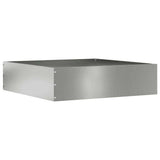 Lawn Edging 6 pcs Silver 50 x 50 x 13 cm Galvanised Steel 874727