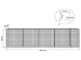 Gabion with 5 mm Wire and 5x5 cm Mesh 450x30x150 cm 3464187