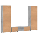 TV Cabinet Set FLORIN 3 pcs Grey Sonoma Engineered Wood 3398000