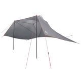 Car Tent Grey and Orange 350 x 250 cm Polyester and Steel 42028553