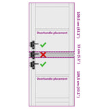 Interior Door White 93 x 232 cm Plywood 42052403