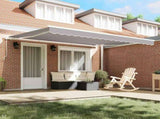 Retractable Awning Light grey 400 x 350 x 165 cm 3330799