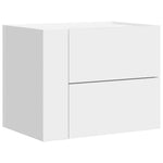 ZNTS Wall-mounted Bedside Cabinet White 45x30x35 cm 848325