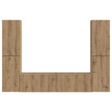 TV Cabinet Set 6 pcs Artisan Oak Engineered Wood 3409113