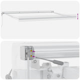 Automatic Retractable Awning Burgundy 400x300 cm 3215325