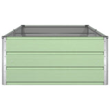 Planter Pastel Green 195 x 100 x 45 cm Galvanised Steel 42018271